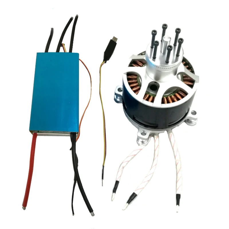 Горячая Распродажа 50 кВт 154120 55 кВ бесщеточный двигатель и HV 120V 500A контроллер для RC