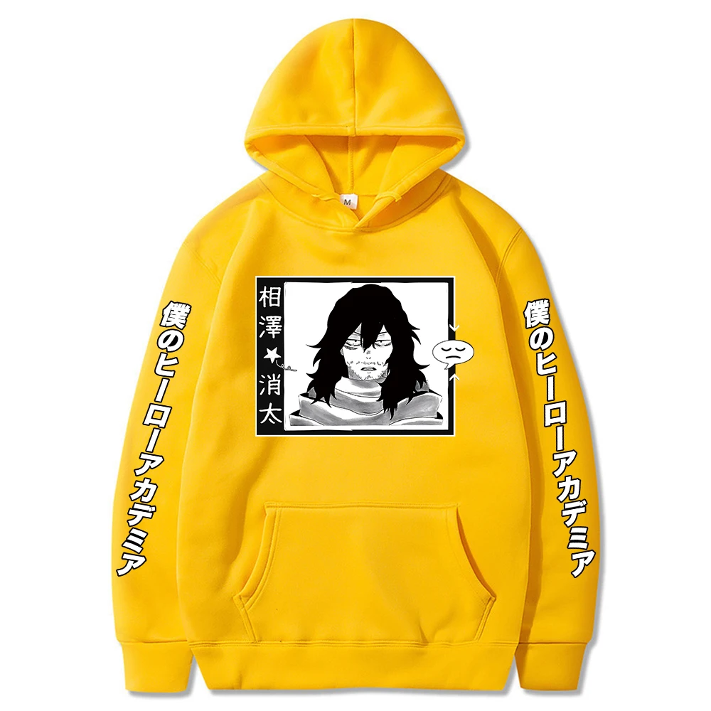 

Women Anime My Hero Academia Hoodie Cool Logy Aizawa Shouta Printed Graphic Print Pullover Mens Harajuku Sweatshirt For Autumn
