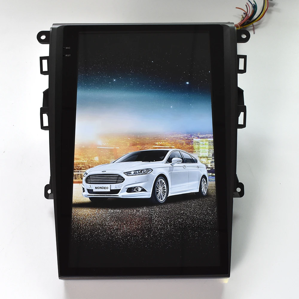 Автомобильный радиоприемник 12 1 дюйма в стиле Tesla на Android с GPS-навигацией для Ford Mondeo