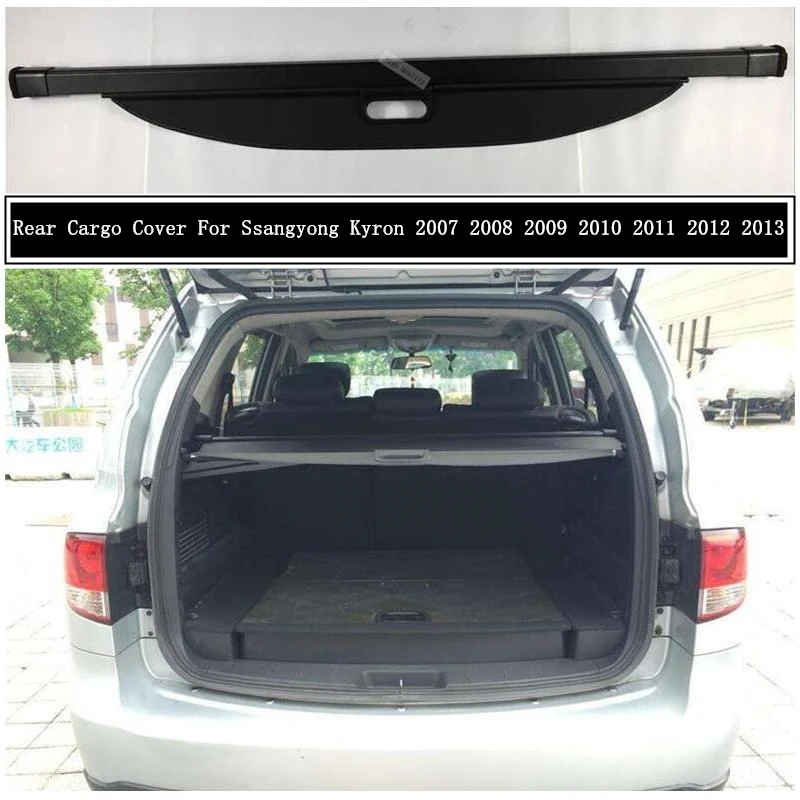 

Задний грузовой Чехол для Ssangyong Kyron 2007 2008 2009 2010 2011 2012 2013 конфиденциальность багажник экран безопасности щит тени аксессуары