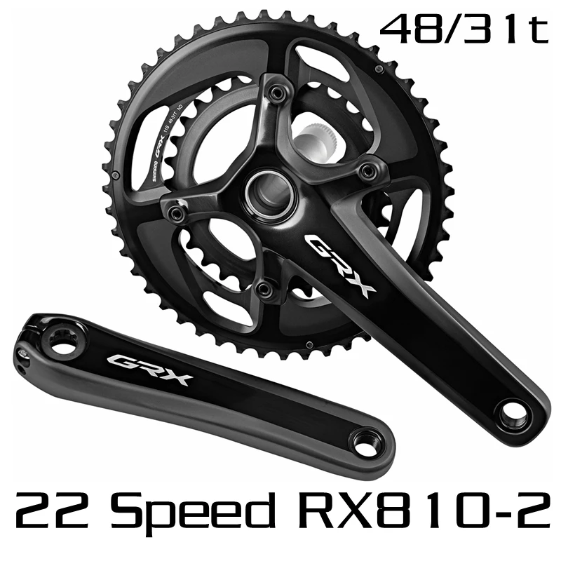 SHIMANO FC-RX810 набор передних кривошипов гравий GRX 22 11 скоростей 48/31T 40 42T цепные колеса