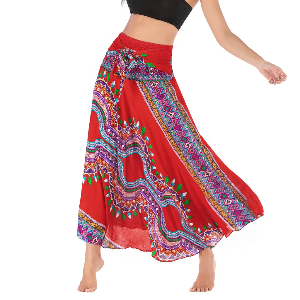Новинка 2020 элегантная Сексуальная Женская длинная хиппи богемная Цыганская Бохо