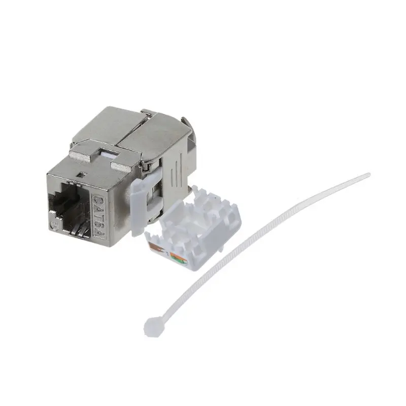 1 шт. RJ45 Keystone Cat6 Cat6A Экранированный FTP цинковый сплав модуль Keystone Jack сетевой разъем адаптера M5TB