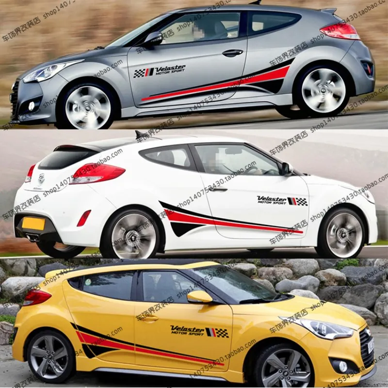 

Для Hyundai Veloster Автомобильная наклейка модификация кузова экстерьера индивидуальная специальная Спортивная наклейка