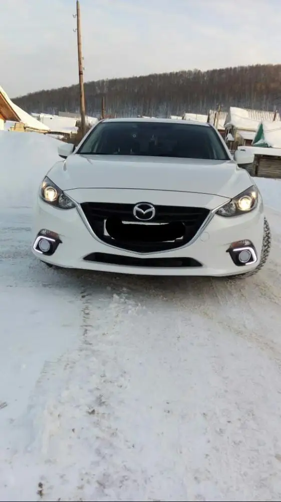 DRL для Mazda 3 azda3 Axela светодиодный DRL дневные ходовые огни Дневной светильник противотуманная фара с сигналом поворота светильник