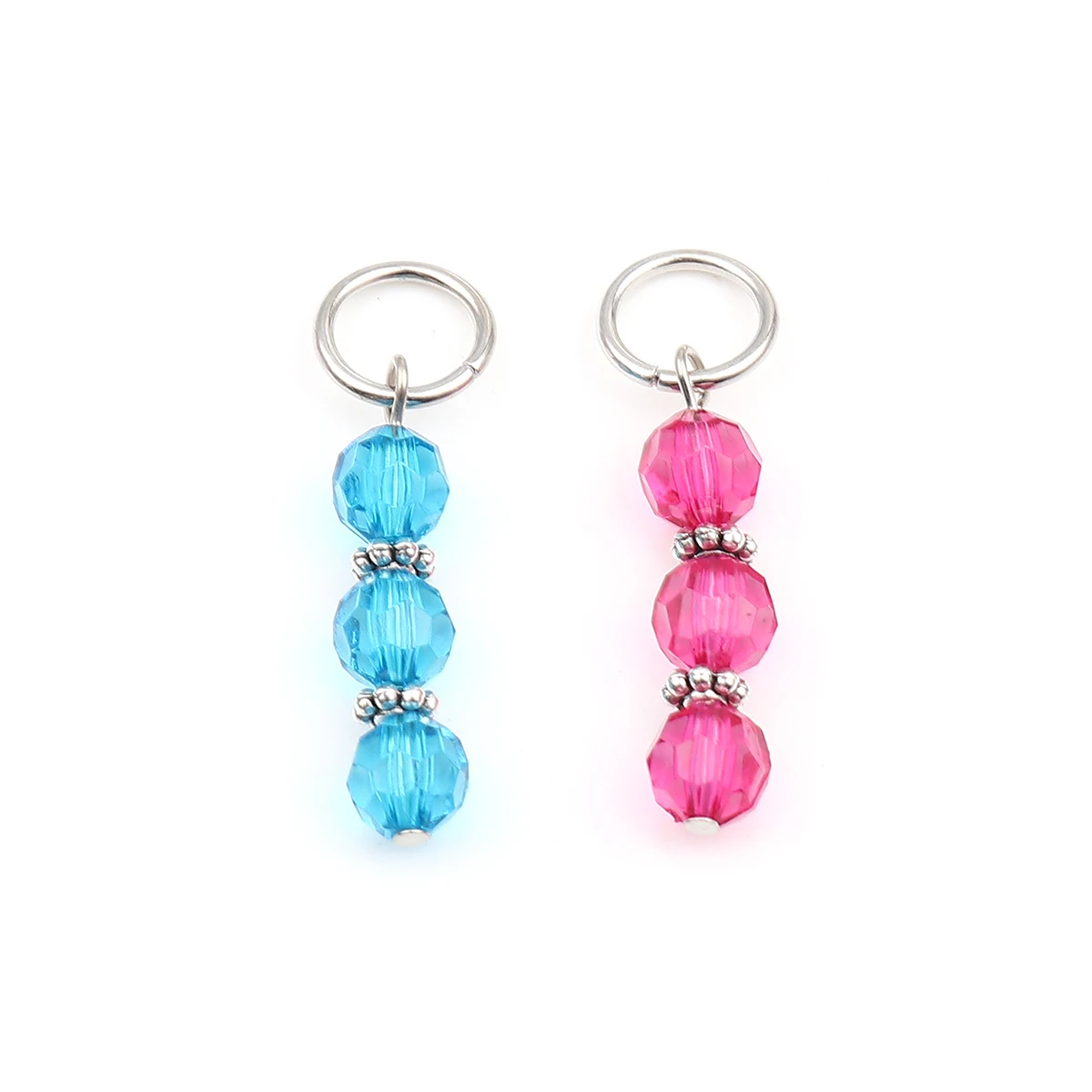 

10 PCs Matel Resin Knitting Stitch Markers Ball of yarn Antique Silver Color sewing accessories Random