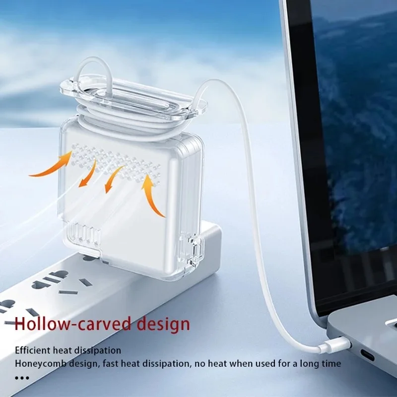 

Heat Dissipating Charger Protective Case Cover For Apple MacBook Air Pro 29W 30W 45W 60W 61W 85W 87W 96W Power Magsafe Adapter