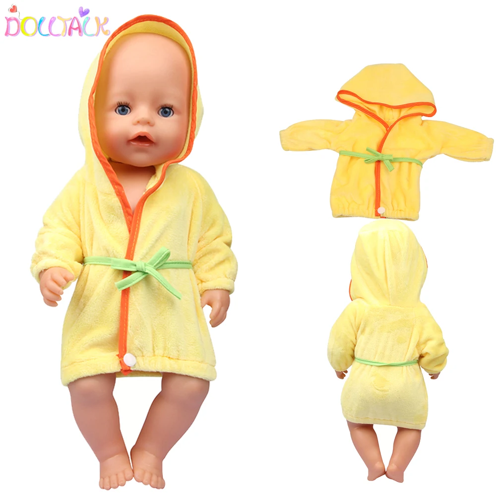 Желтый Цвет кукла &quotOpen&quot юбка высокого качества Элегантная Халат пеньюар для 18