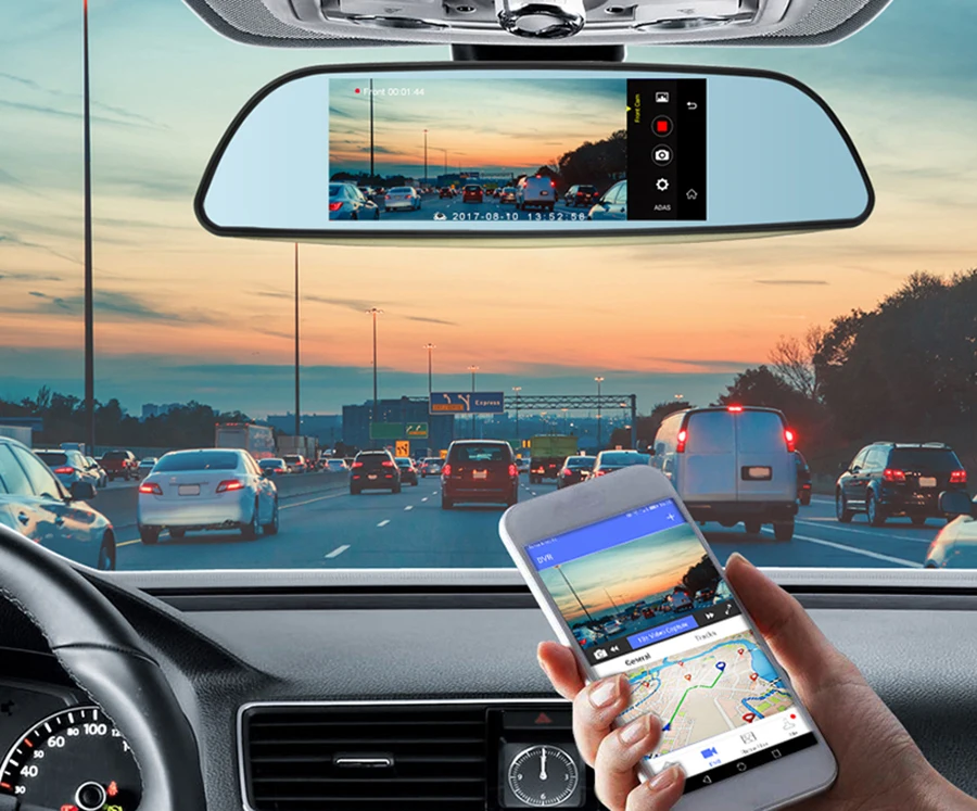 Anfilite 6," android 5,0 E515 blueooth gps навигация автомобильный видеорегистратор 3g зеркало полный 1080P видео регистратор камера 1. 3g Гц навигатор грузовика
