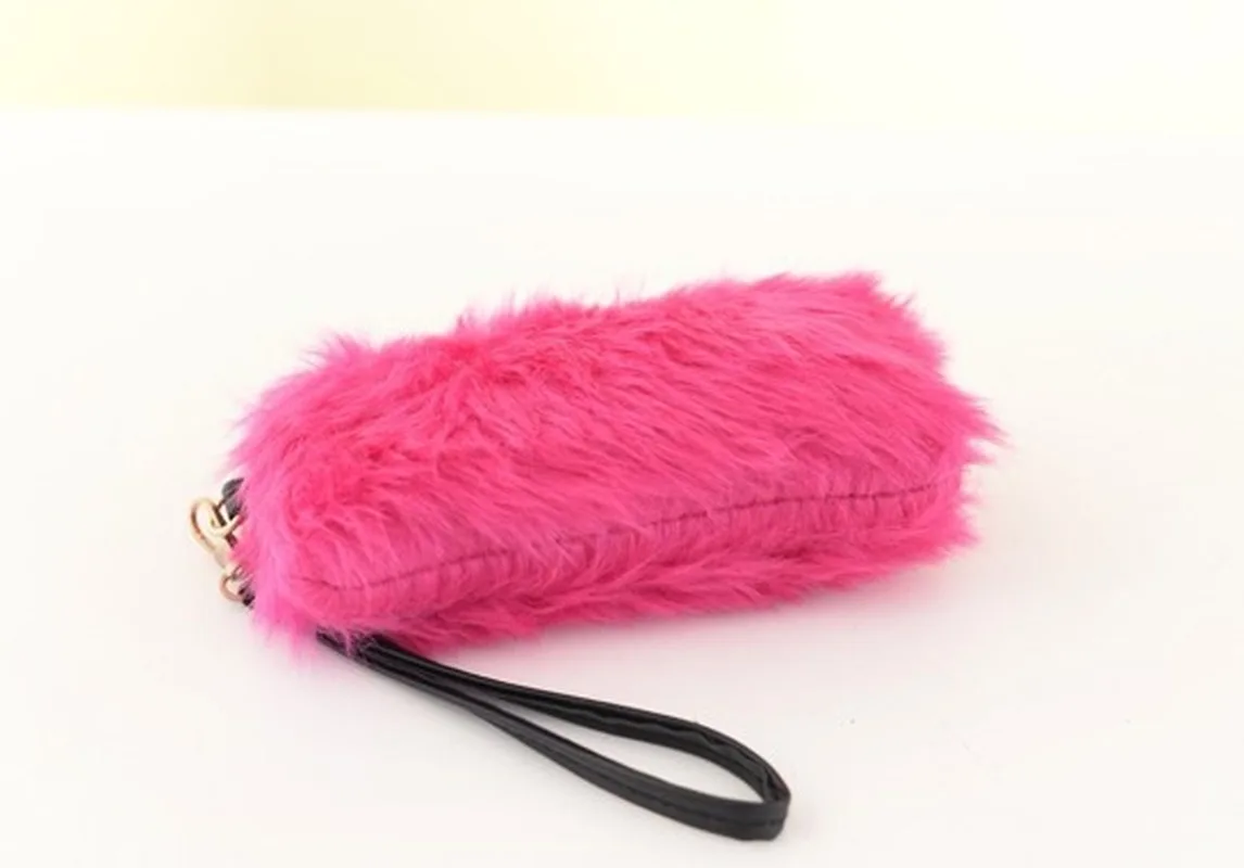 2019 новая женская сумка модная для банкета плюшевая маленькая мобильного