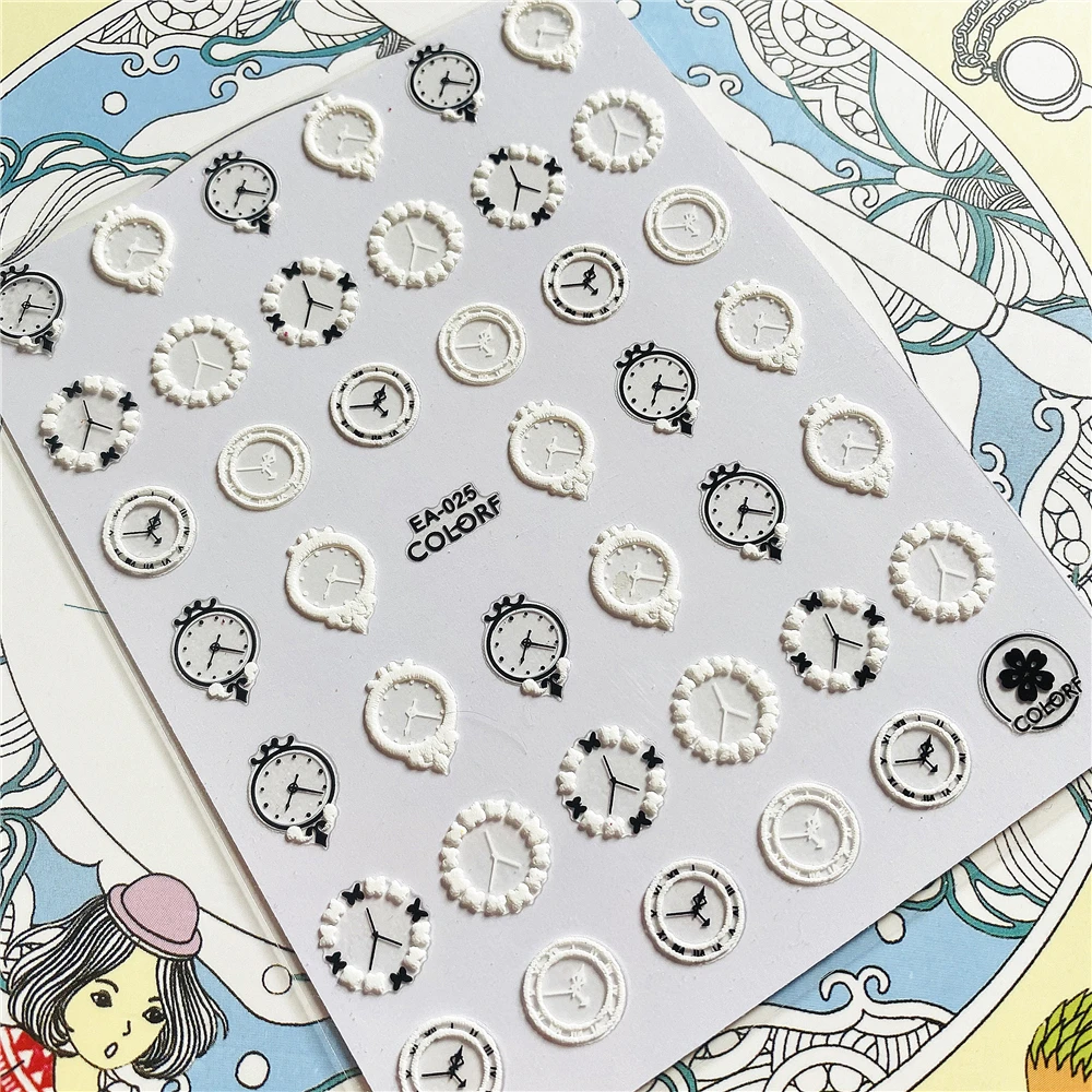 Зеркальные часы для украшения ногтей|Стикеры и наклейки| |