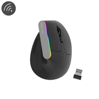 delux m618c wireless vertical mouse ergonomic 2 4g 6 buttons usb gaming mause rgb 1600 dpi optical mice with for pc laptop mac