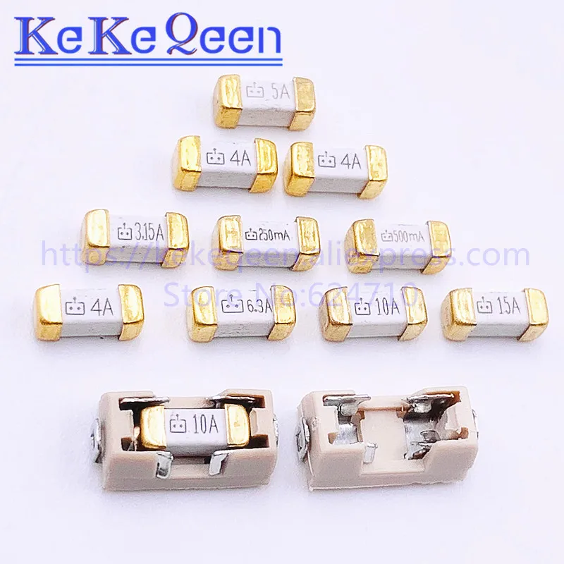 100 шт. 0451 2410 SMD керамический предохранитель 1808 a/A/a/2A/3a/7A/8A/10A/12A/кубоидный 15А/20А|smd