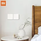 2020 настенный выключатель Xiaomi Mijia, одинарный, двойной, тройной, открытый, двойной переключатель управления, 2 режима переключения между умным светильником, выключатель освещения