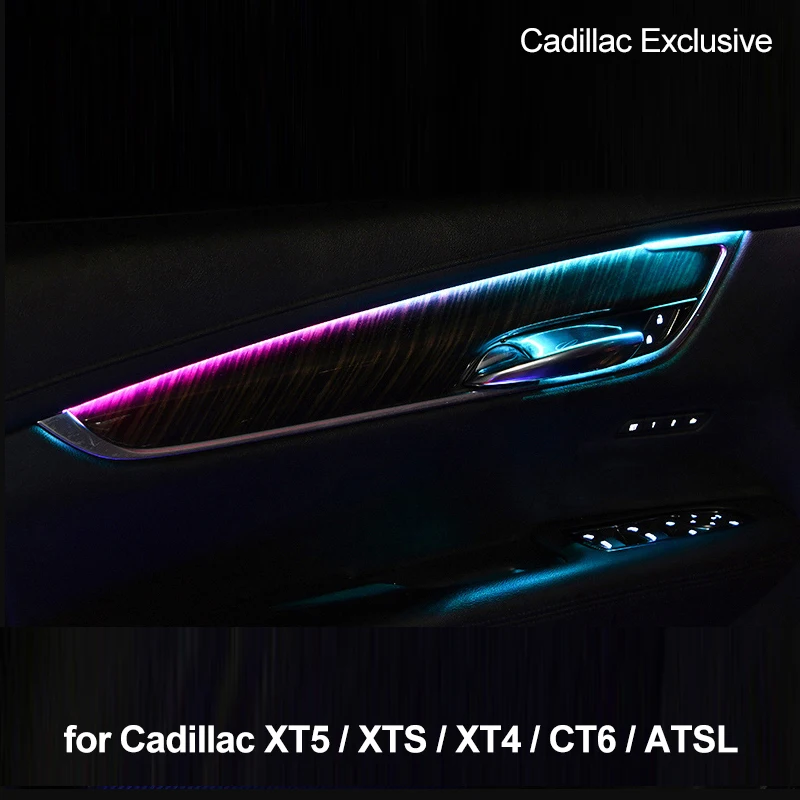 Светодиодная лента для салона автомобиля Cadillac ATS CT6 CTS XT5 XTS ELR SRX Escalade XT4 64