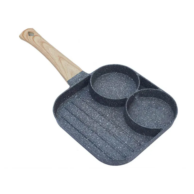 Жареная сковорода для яиц форма с двумя отверстиями жареная антипригарная