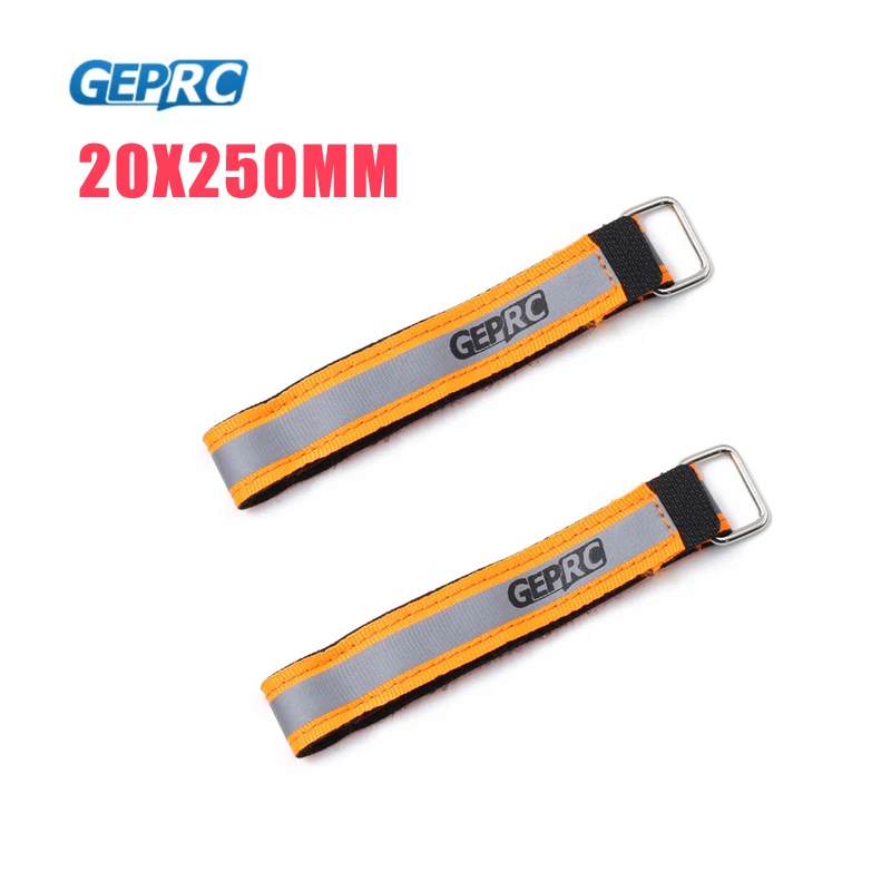 Fluorescent Orange 2 шт. 10x100 мм 10x150 мм 20x250 мм Geprc флуоресцентный желтый/зеленый/желтый аккумулятор стягивающийся ремень для радиоуправляемого дрона FPV гоночные части - Цвет: Fluorescent Orange