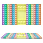 Фиджет-Спиннер, квадратная антистрессовая новая пузырьковая Радуга для рук, сжимаемые попки, снятие стресса для взрослых