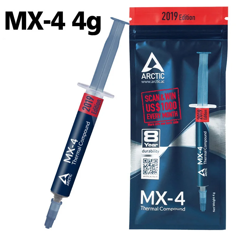 MX-4 4g ARCTIC Silicone MX-4 MX-2 термопаста проводящая смазка штукатурка для радиатора для cpu GPU светодиодный чипсет охлаждения ноутбука - Цвет лезвия: MX-4 4g