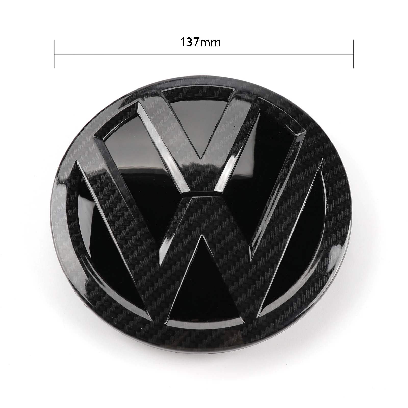 Передняя эмблема из углеродного волокна 137 мм с логотипом автомобиля 3GD 853 601 B для