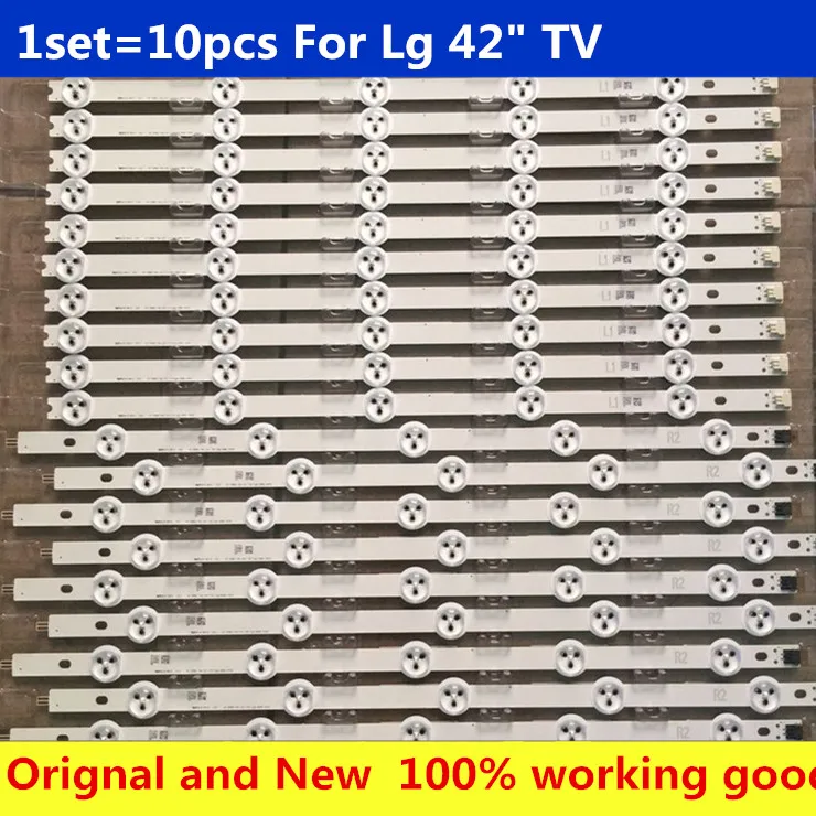 10 шт. Светодиодные ленты бар LG 42LN6108 ZB 42LN578V ZE 42LN578S 42LN575V 42LN5757 42LN575R 42LN575U 42LN5778 ZK