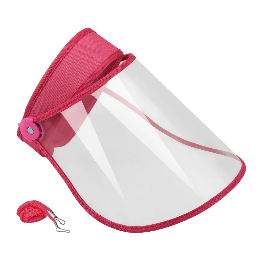 

3 Pcs Transparent Safety Face Shield Anti Droplet Dust-proof Full Face Cover Protective Visor Shield Eye Protection Mouth Mask