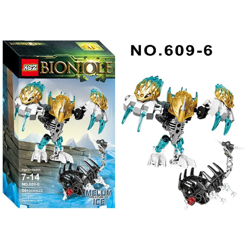 

Bricks Kids Action Figures Evo Bionicle Building-Blocks Robot Star Hero Factory Rocka Breez Toys For Children Boy Gifts KSZ609