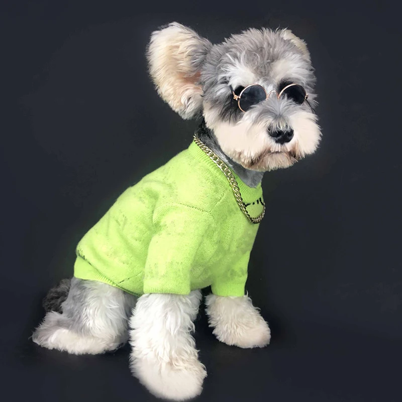 

Dog Sweater Designer Dog Clothes Pet Fashionable and Cute French Bulldog Teddy Poodle Supplies Dropping ZY3010
