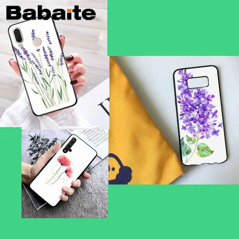 

Babaite Watercolor flower art Phone Case for samsungaNote10lite A81 01 11 31 huaweihonor8A 9X redmi9 note9 8A oppoReno2 3pro ace