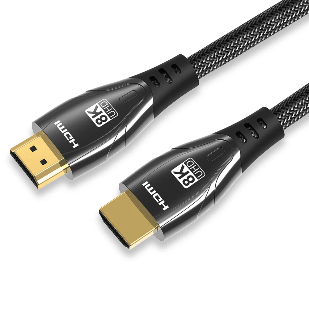 

FDBRO HDMI 2.1 Cable 8K 60Hz 4K 120Hz 48Gbps Zinc Alloy Ultra High Speed HDMI Cord HDR ARC HDCP for X Box PS5/4 Rtx 3080 Laptops