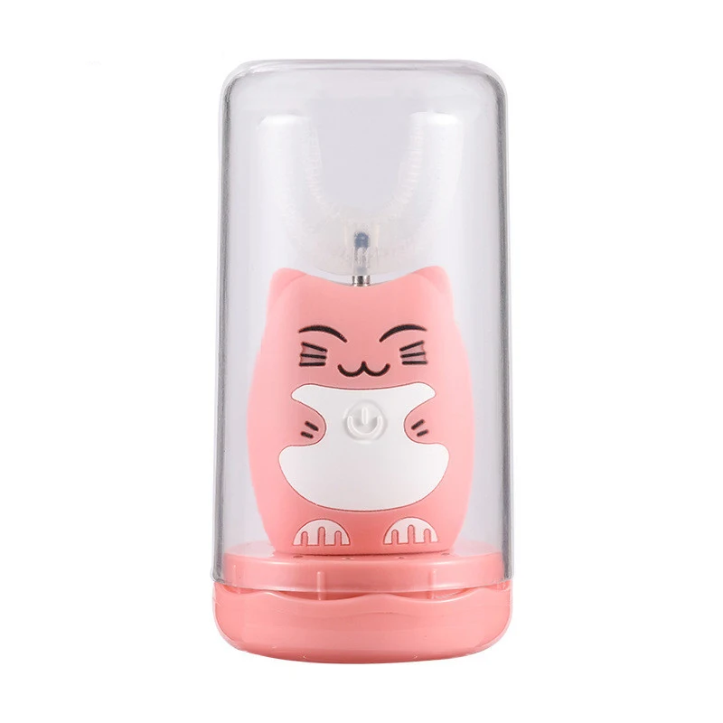 

ET-UC14-Cat 360 Degree Automatic Sonic Electric Toothbrush U Type ChildrenTooth Brush USB Charging Tooth Whitening Oral Care