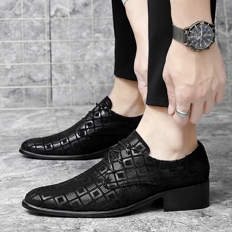 

Italian Fashion Men's Oxford Leather Shoe Fashion Sneakers Men Hip Hop Shoes Gentle Gents Lather For Luxury Casual Male Safety