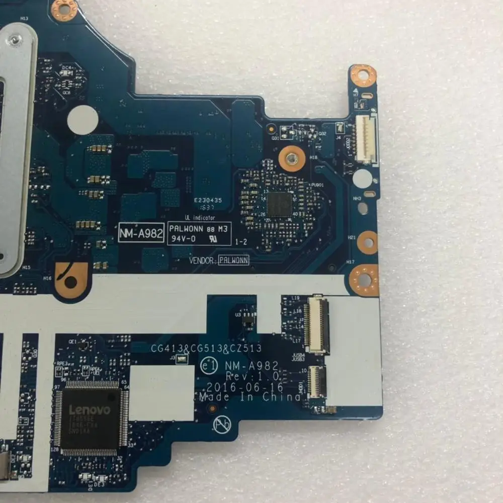 Применимо к 510-15IKB ноутбук материнская плата I5-7200U UMA номер NM-A982 FRU 5B20M31127 5B20M31156 5B20M31288