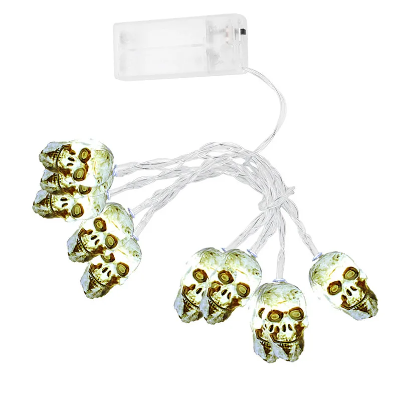 Новинка неоновая гирлянда в виде кости черепа на Хэллоуин Декоративная 10