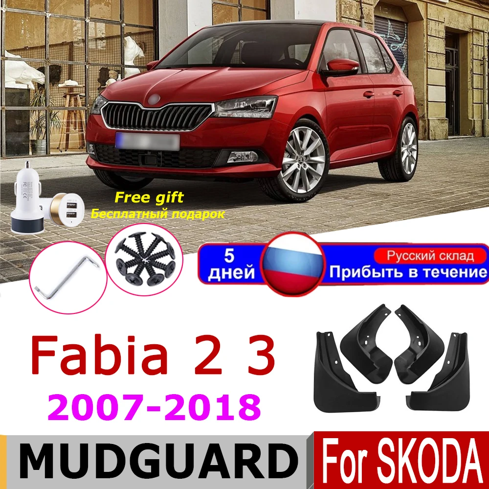 

Car Mud Flaps For Skoda Fabia 2 Mk2 542 5J Fabia 3 NJ NJ3 2018-2007 2017 Mudflaps Splash Guards Mudguards Fender шкода фабия 2