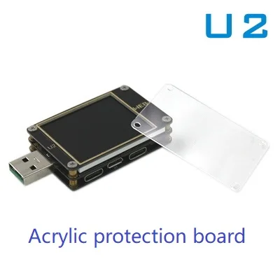 Красный WEB-U2 измеритель тока и напряжения USB тест er QC4+ PD3.0 2,0 PPS протокол быстрой зарядки тест емкости - Цвет: Красный