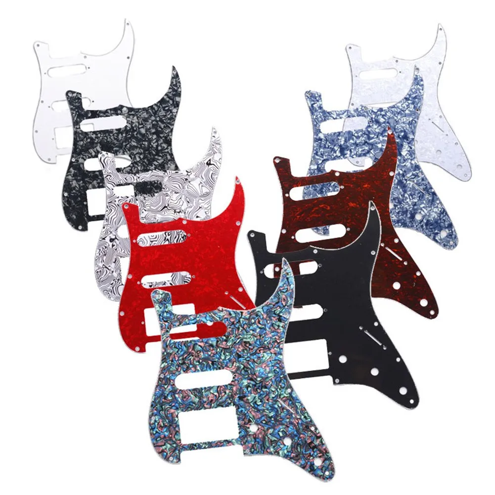 

3 Ply 11-Hole SSH Guitar Pickguard Scratch Plate For ST SQ Electric Guitar Scratch Plate & Screws Fit Strat Guitar Parts