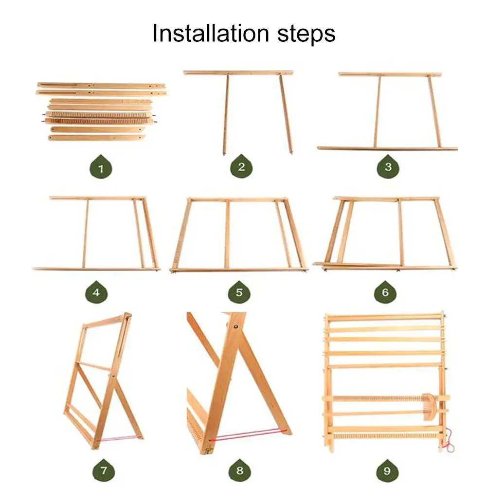 

Highquality Beech Wool Handmade Large Knitting Machine Practice Loom Sewing Supplies proficient