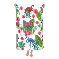 lovely flamingos swimming face towel microfiber absorbent bathroom home kitchen thicker lovely flamingos quick dry bath towel