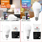 Светодиодная лампа G opto ZigBee 3,0 Pro 6 Вт12 Вт RGB + CCT E27 E26, светодиодная лампа работает с приложением Echo Plus Alexa SmartThings, голосовым управлением и радиоуправлением 2,4 ГГц