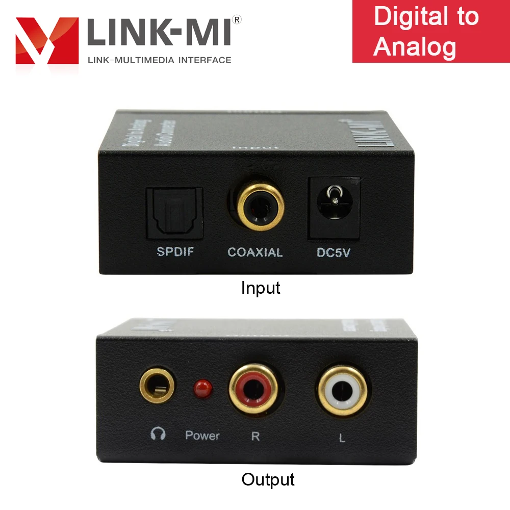 LINK MI цифро аналоговый аудиопреобразователь 3 5 мм аудио преобразователь