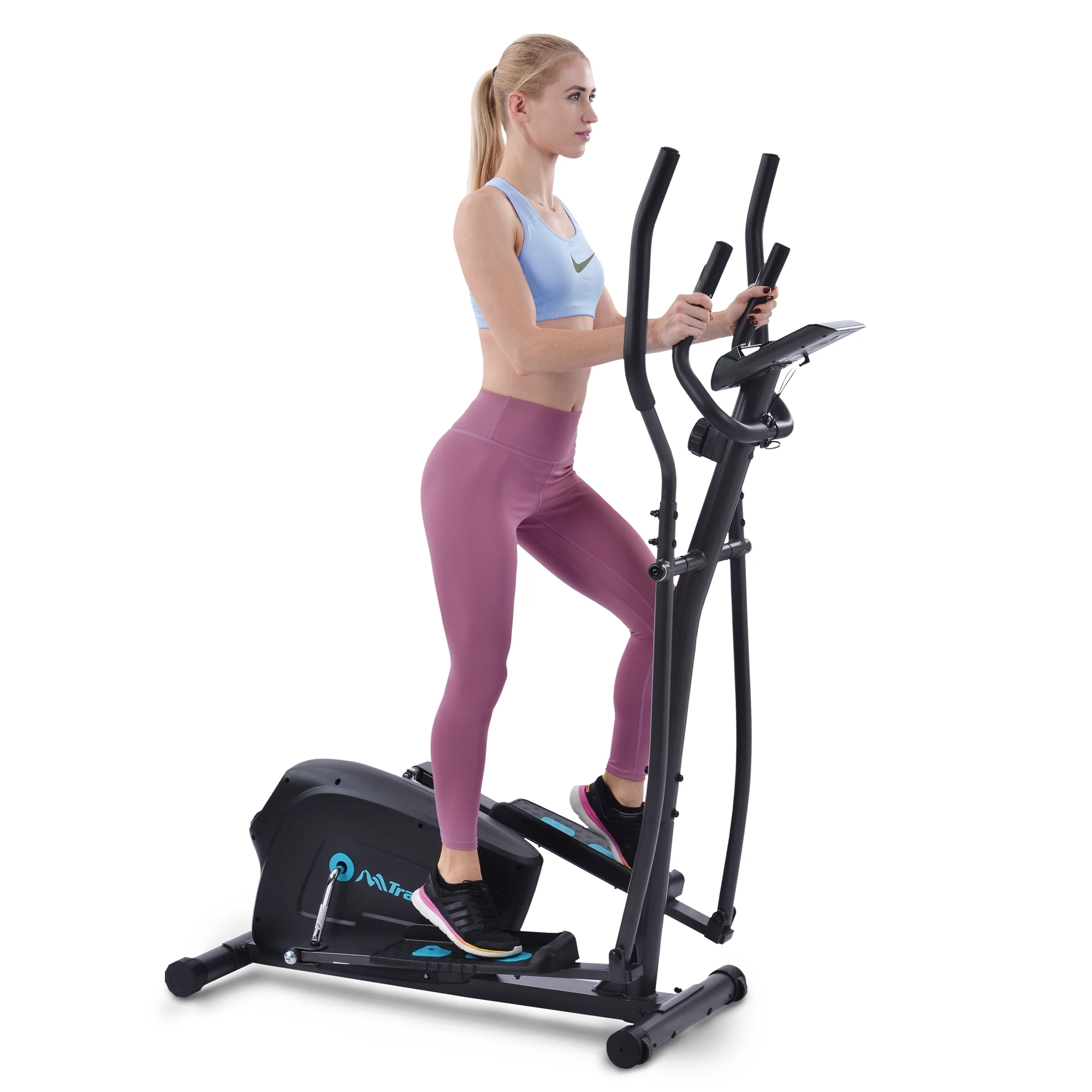 

Elliptical Trainer Machine Upright Exercise Bike with 8-Level Magnetic Resistance for Home Gym Cardio Workout