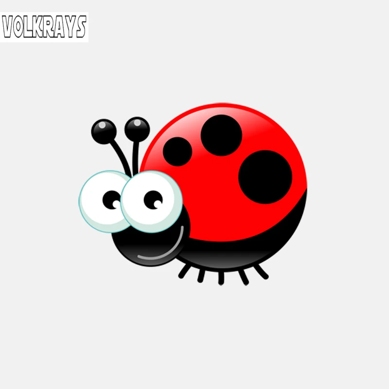 Volkrays мультяшная наклейка для автомобиля красная звезда Божья коровка аксессуары