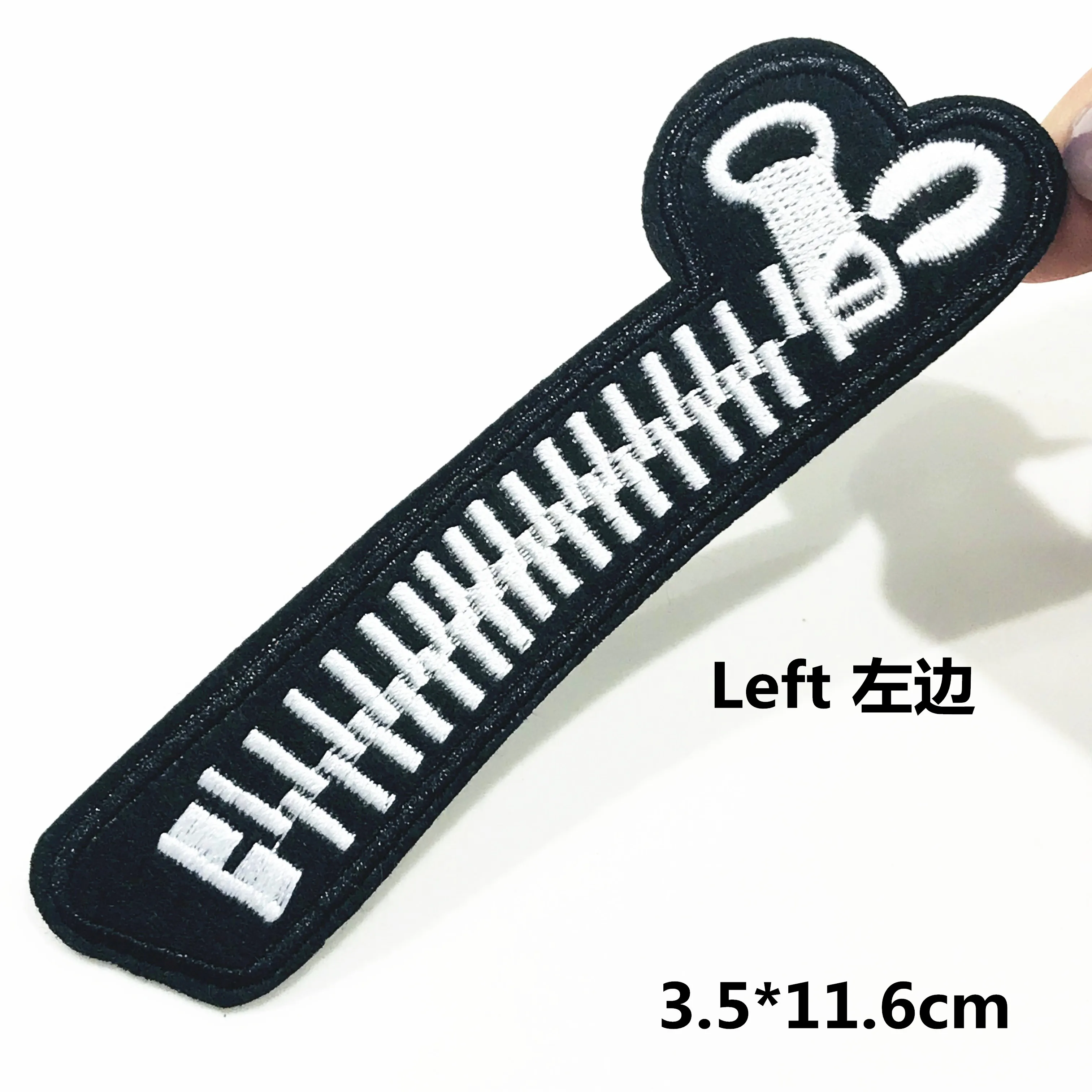 10 шт./компл. черные крутые застежки-молнии сделай сам вышитые термоклейкие