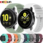 BEHUA 20 мм ремешок для часов Correa для Samsung Galaxy Watch Active 2 40 мм Gear S2 спортивный ремешок браслет 22 мм для Gear S3 браслет