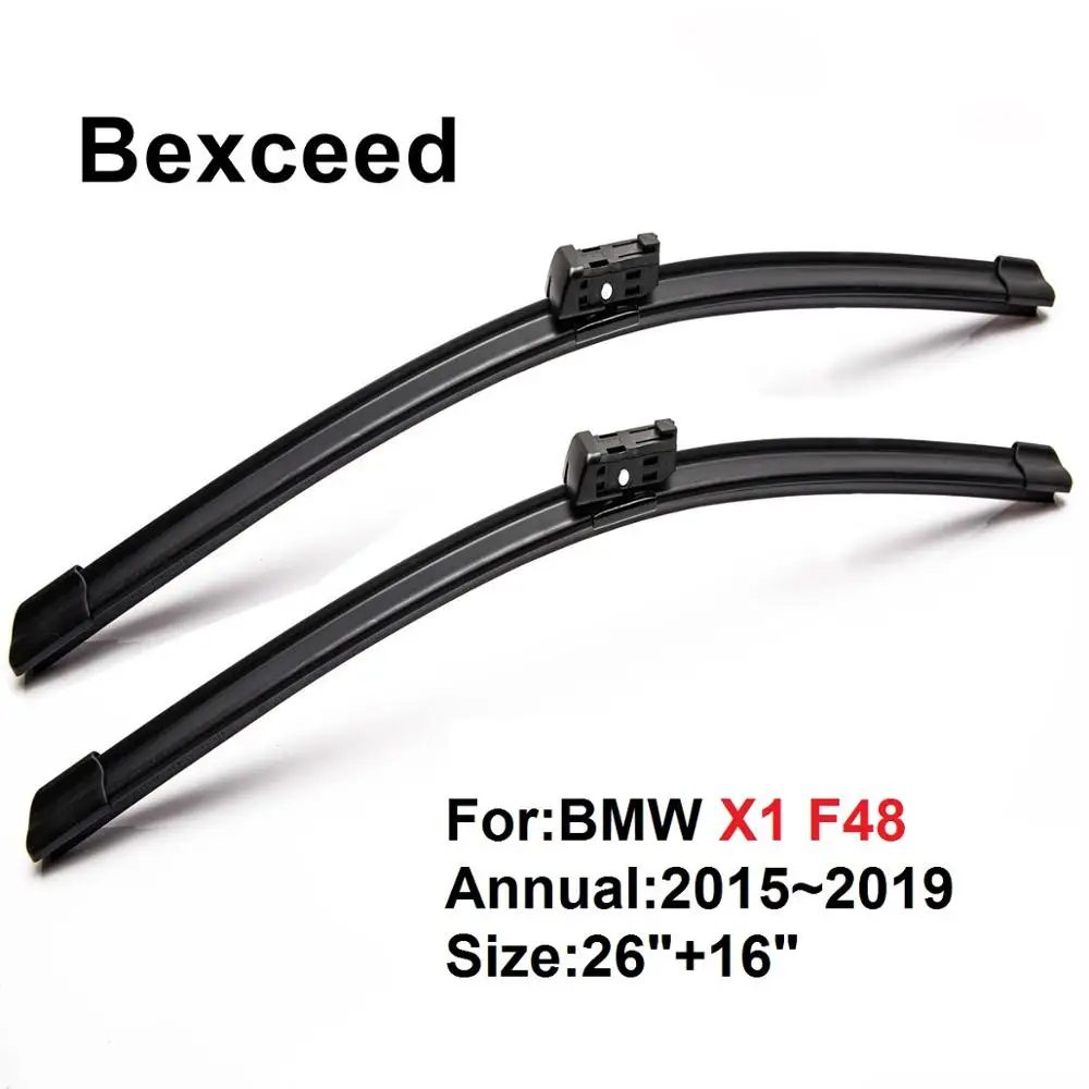 

Щетка стеклоочистителя для лобового стекла автомобиля BMW X1 F48, 26 дюймов + 16 дюймов, резиновая, 2016, 2017, 2018, 2019
