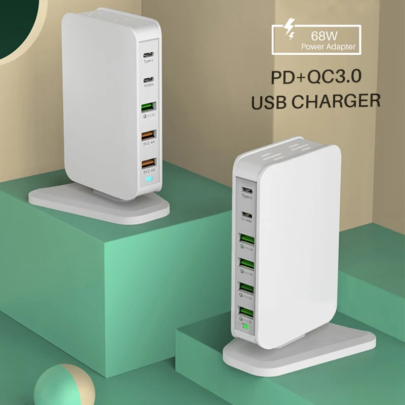 

PD30W fast charging QC3.0 quick charge type c smart usb charger universal for mobile phone Samsung s10 iphone X 7 Xiaomi adapter