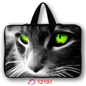 cute cat laptop bag case for macbook air pro 11 12 13 14 15 xiaomi lenovo asus dell hp notebook sleeve 13 3 15 protective case free global shipping