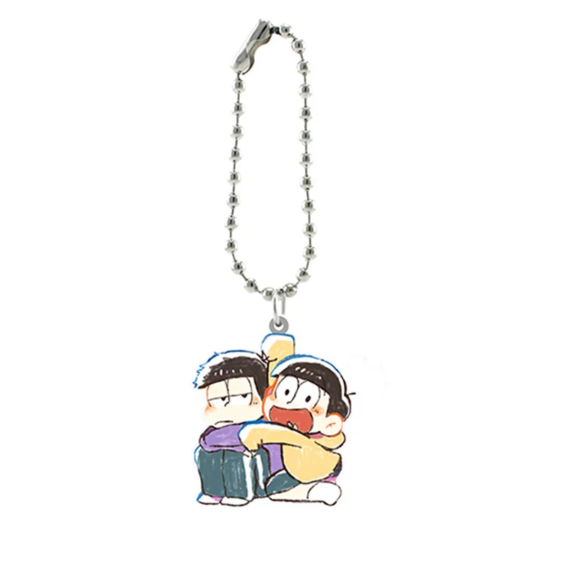 Забавное аниме Osomatsu-san акриловые брелки для ключей эпоксидные поделки крошечный