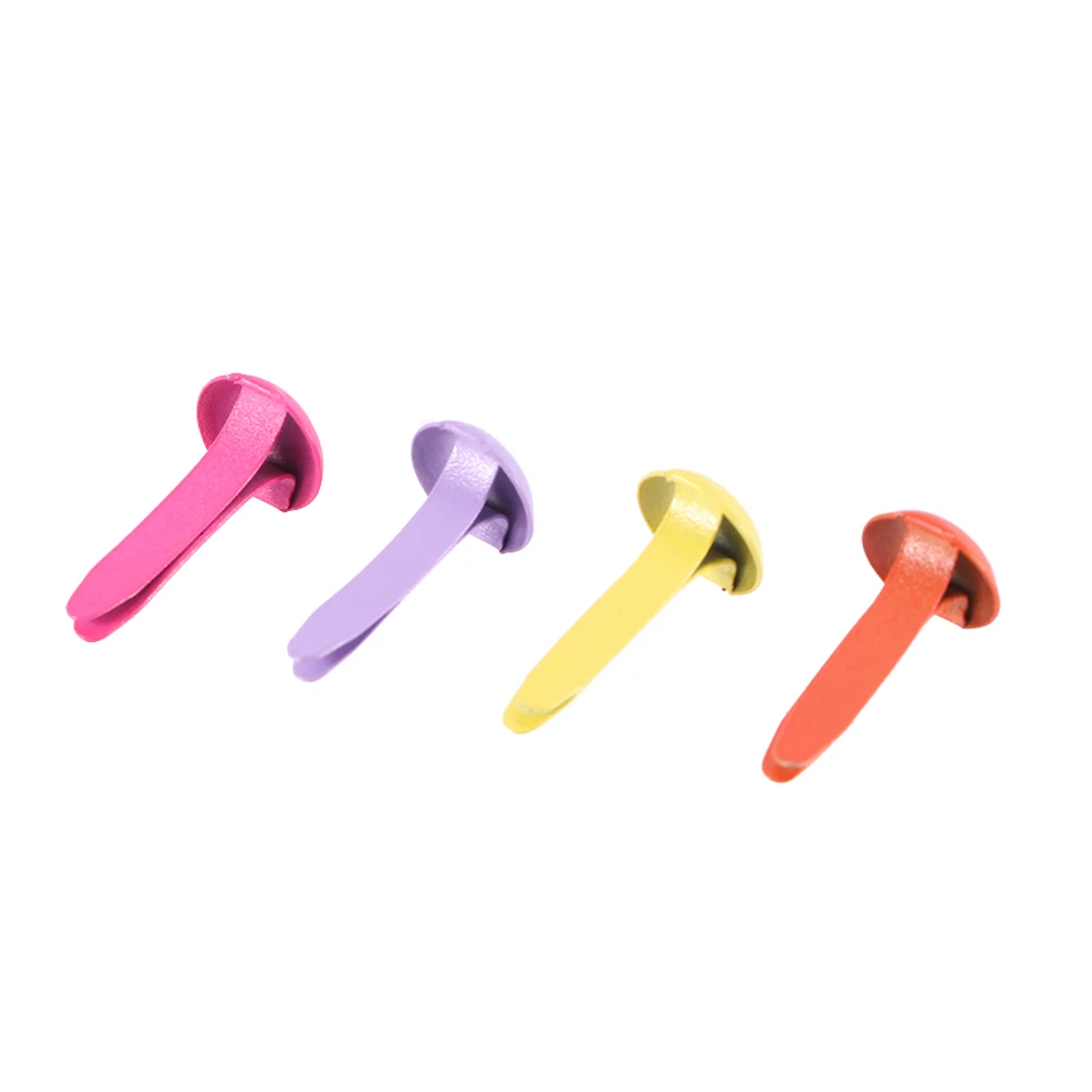 100 шт. разноцветные Круглые металлические аксессуары для скрапбукинга украшения